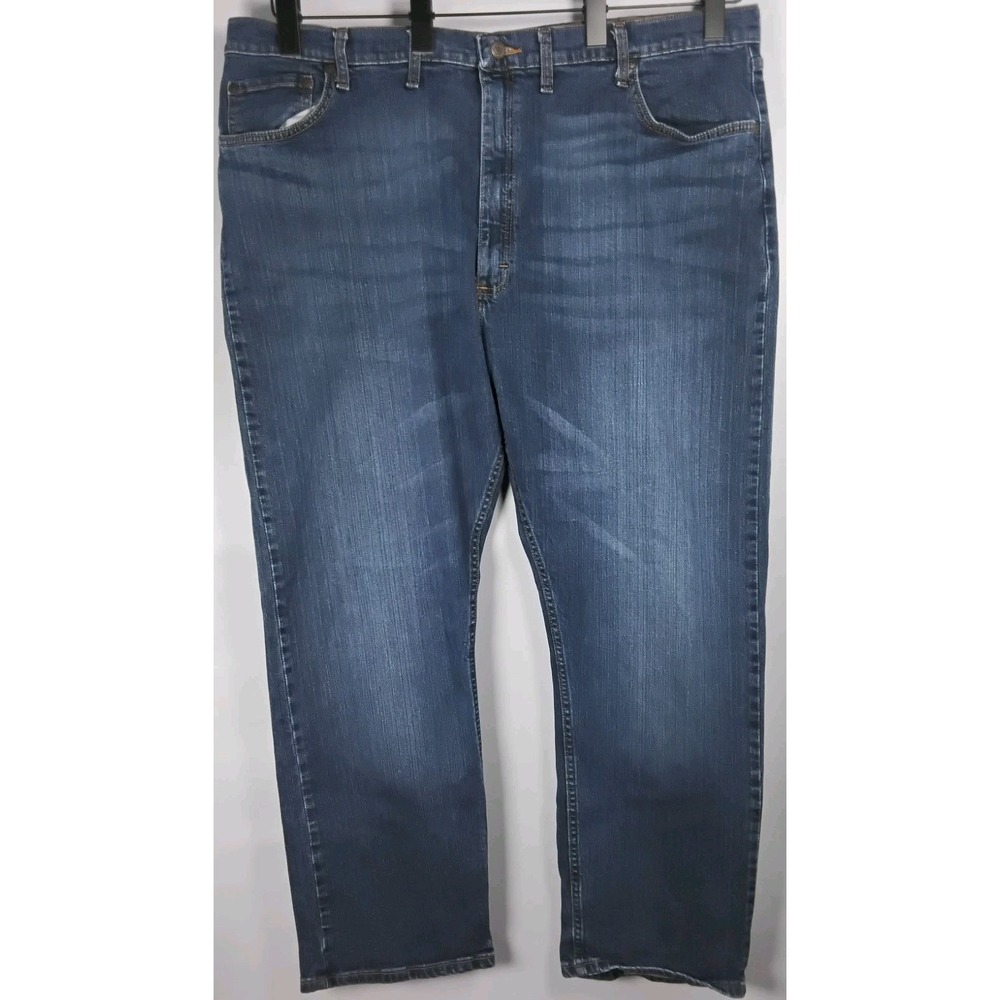 Wrangler Relaxed Fit Taper Medium Wash‎ Jeans Mens Size 44x30 Cotton Denim